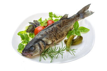 Roasted seabass
