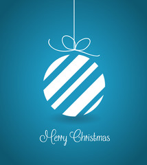 Blue merry Christmas  vector background