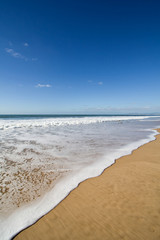 Obraz premium Fonte da Telha Beach in Costa da Caparica coast. Portugal