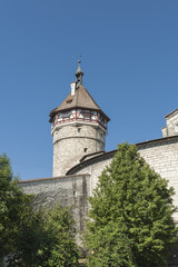 Fototapeta na wymiar Schaffhausen, Stare Miasto, zabytkowy twierdzy, Munot, Szwajcaria
