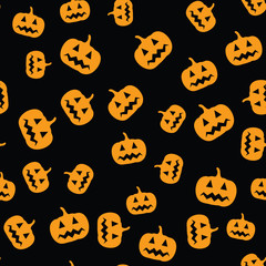 Seamless pumpkin pattern