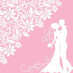 Obraz na płótnie Canvas Wedding card