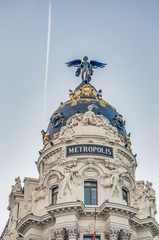 Naklejka premium Metropolis building at Madrid, Spain
