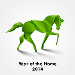 Jahr des Pferdes Design