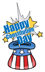 America's Constitution Day Vector Illustration