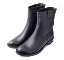 Elegant pair of shoes isolated on a white background