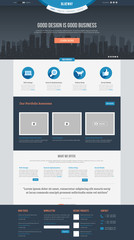 Flat Website Template