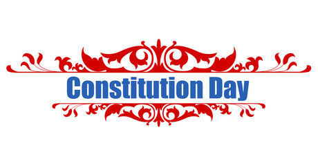 Naklejka na ściany i meble Victorian style - Constitution Day Vector Illustration