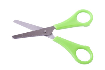 Childs scissor isolated on white background.