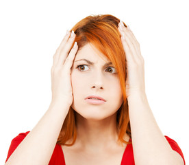 Fototapeta premium stressed woman