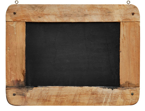 Wood frame and chalkboard