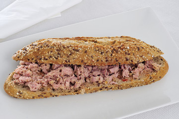 tuna submarine sandwich