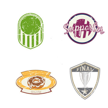Vintage sports logos