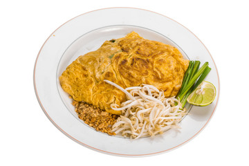 Thai omelette with shrimps