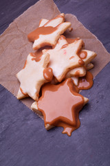 homemade chocolate christmas star coockies