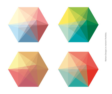Polygon transparent retro V3