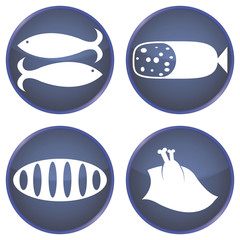 set of buttons for the kitchen