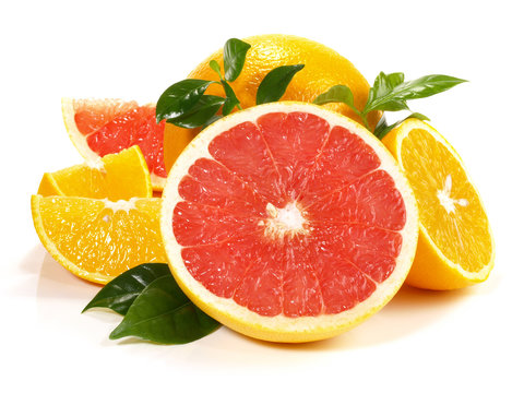 Orange und Grapefruit