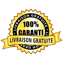 Label livraison gratuite.