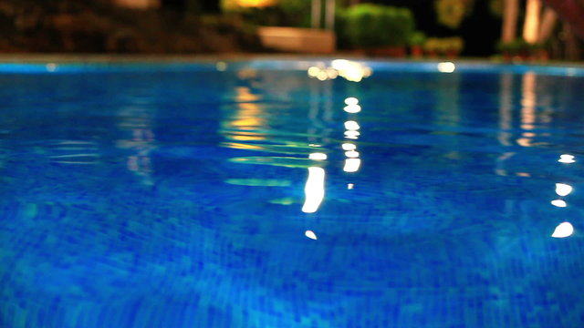 Waves at pool