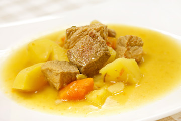 stew with tender lamb meat