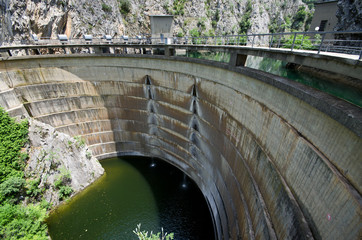 Famous dam in canyon Matka, Macedonia