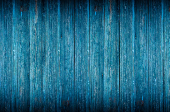 Blue wood texture background