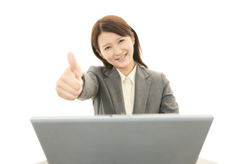 ガッツポーズのＯＬ