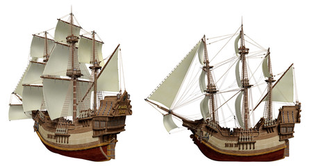 Piratenschiff aus verschiedenen Perspektiven 2 © dkuhne1976