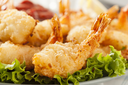 Fried Organic Coconut Shrimp