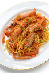 手長海老のトマトクリームパスタ