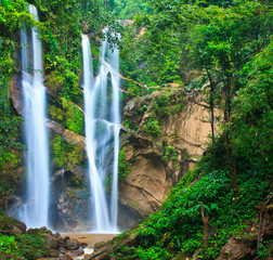 Mork fa waterfall in Chiangmai province of Thailand