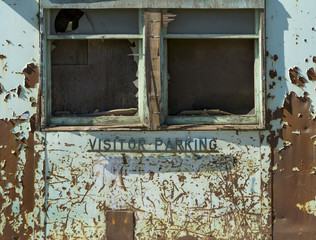 Abandoned Factory Visitor Parking Exterior