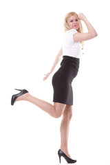 portrait of beautiful blonde woman