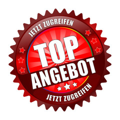 Bügel Button Kranz Coured red Top Angebot