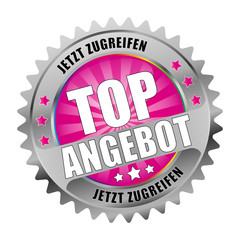 Bügel Button Magenta Top Angebot