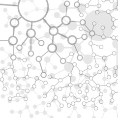 Molecule And Communication Background - Vector Illustration, Gra