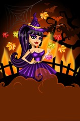 Открытка Счастливого хеллоуина