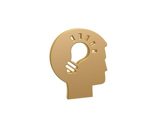 idea bulb inside brain