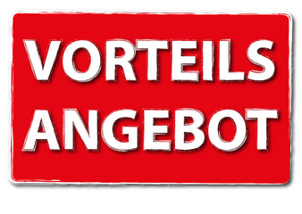 Vorteils angebot Button Schild