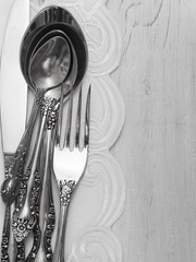 utensils with place for the text