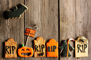 Halloween homemade gingerbread cookies