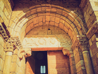 Sant Attimo Abbey, Italy retro looking