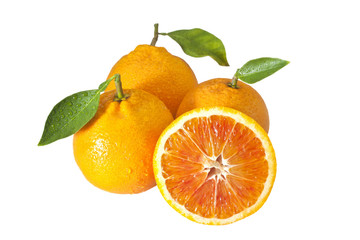 three oranges with half2