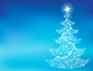 Christmas tree topic background 1