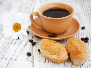 coffee and croissant