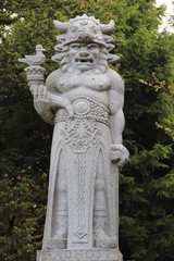 Obraz premium Statue of Radegast in Beskydy