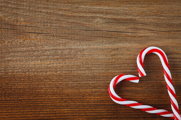 candy canes heart