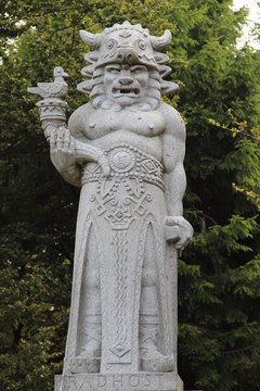 Statue of Radegast in Beskydy