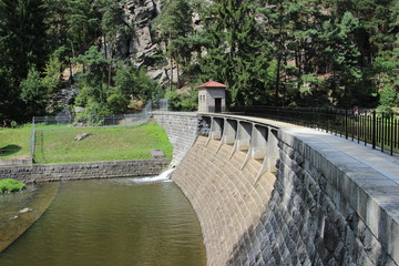 Vresnik dam on the river Zelivka